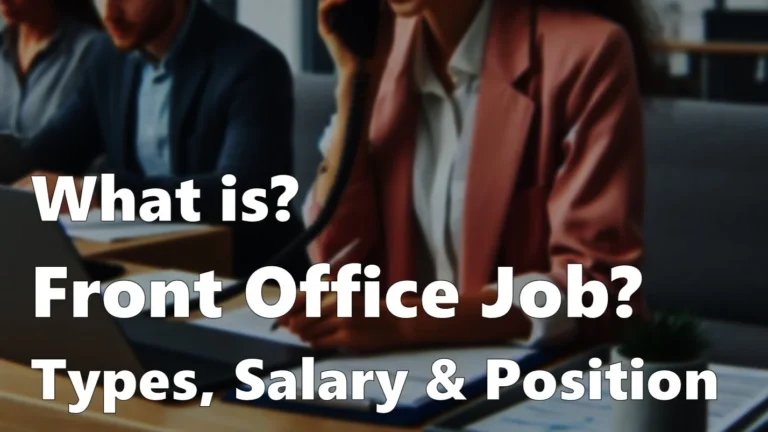 What is front office job in bpo