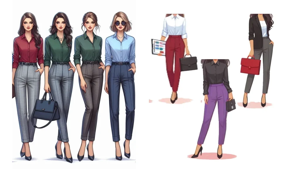 Business casual dress outfit for women featuring a dress, blazer, and accessories.