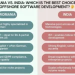 Comparison of Romania vs. India as top offshore software development destinations