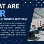 Text overlay on a blurred background reads "What Are Employer of Record (EOR) Services?